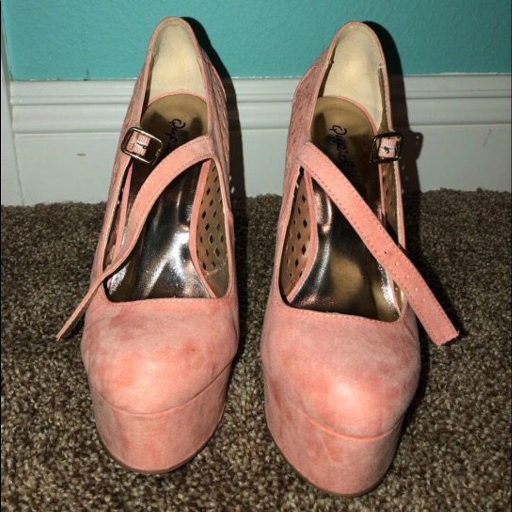 Pink high heels